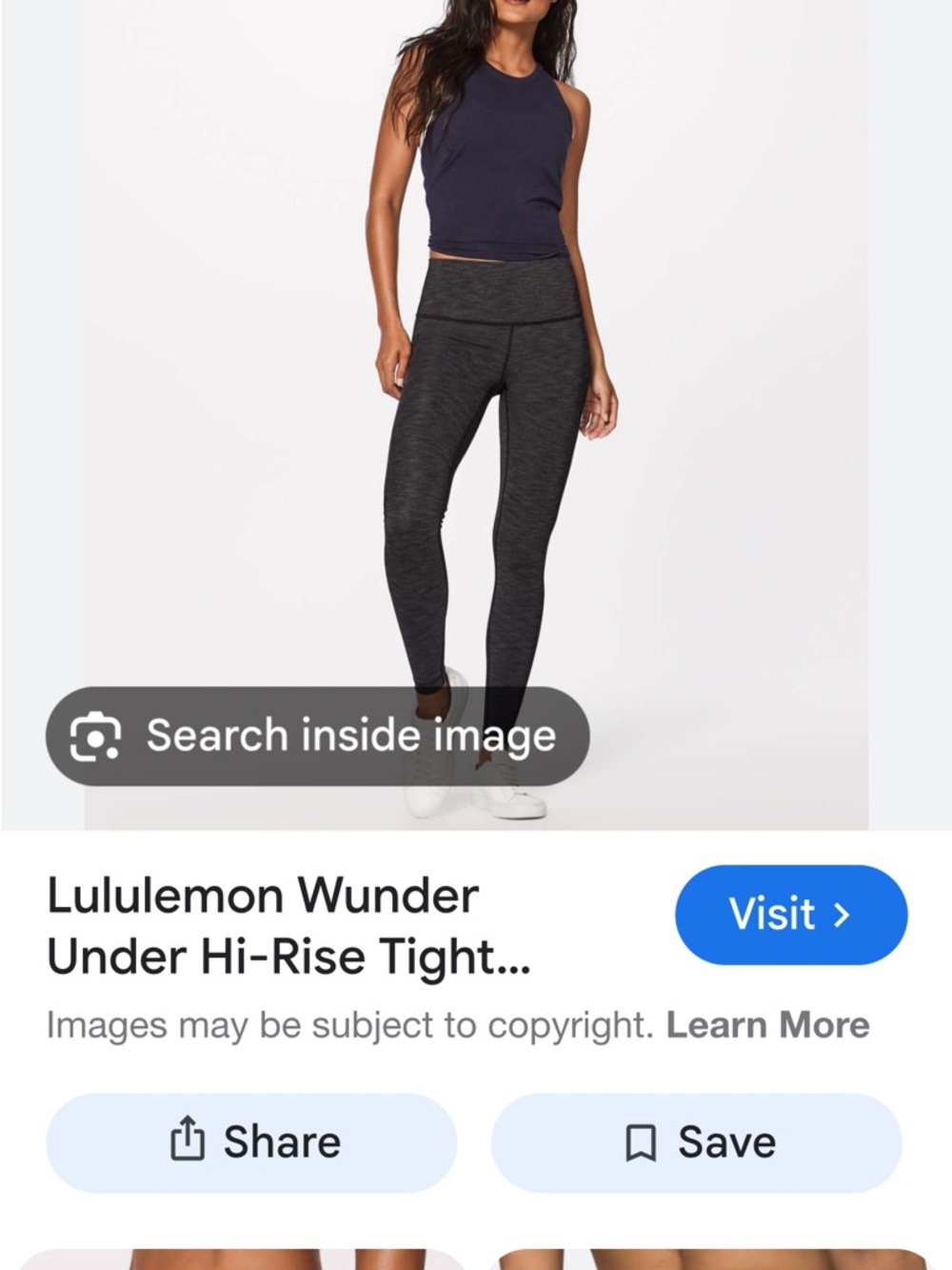 Lululemon Athletica Dark Heathered Leggings
